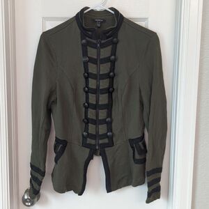 Torrid zip up military style jacket size 0X